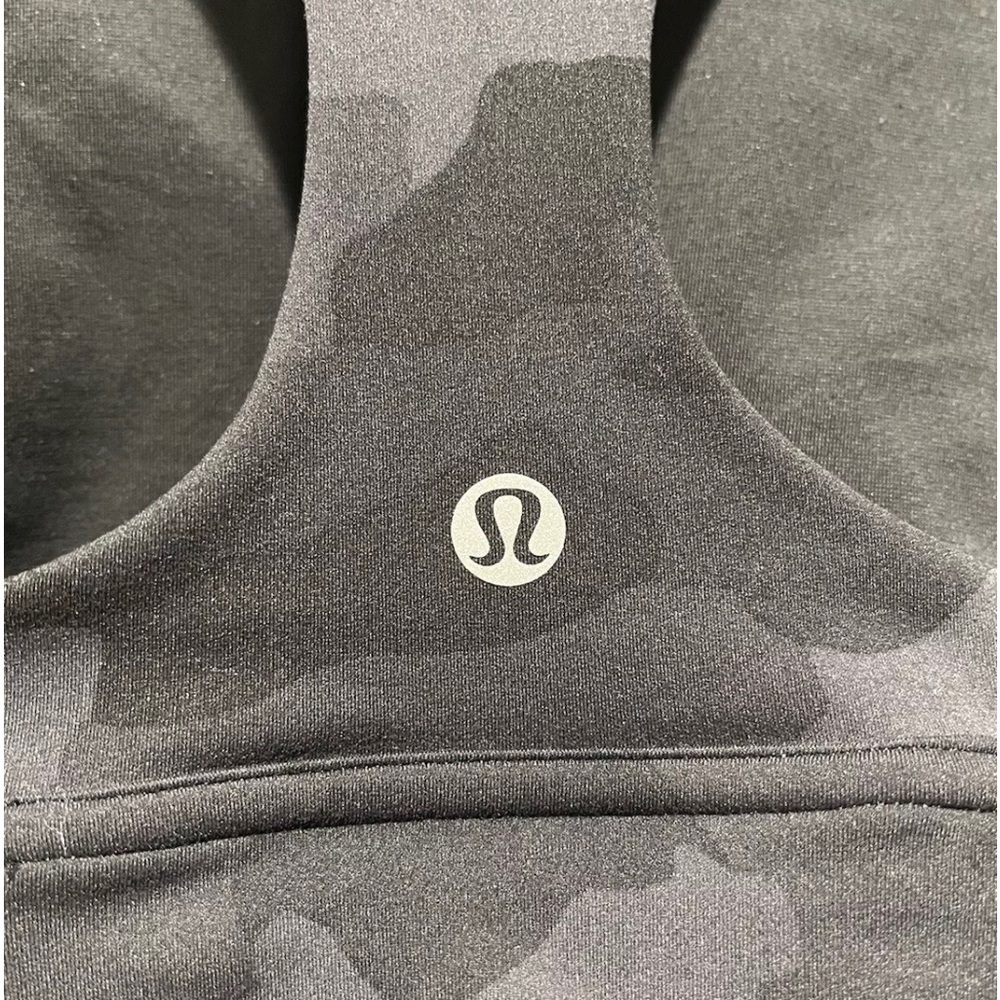 Lululemon Wunder Train Longline Bra Heritage 365 Camo Coal Size 8 C/D - Picture 5 of 7